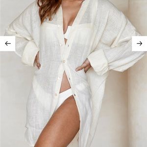Monday Swimwear Barcelona Tunic, Linen wear, Oversized Beach coverup, Beach wear